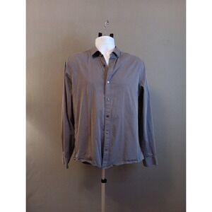 Mens Armani Exchange Navy Striped Button Down Shirt Large